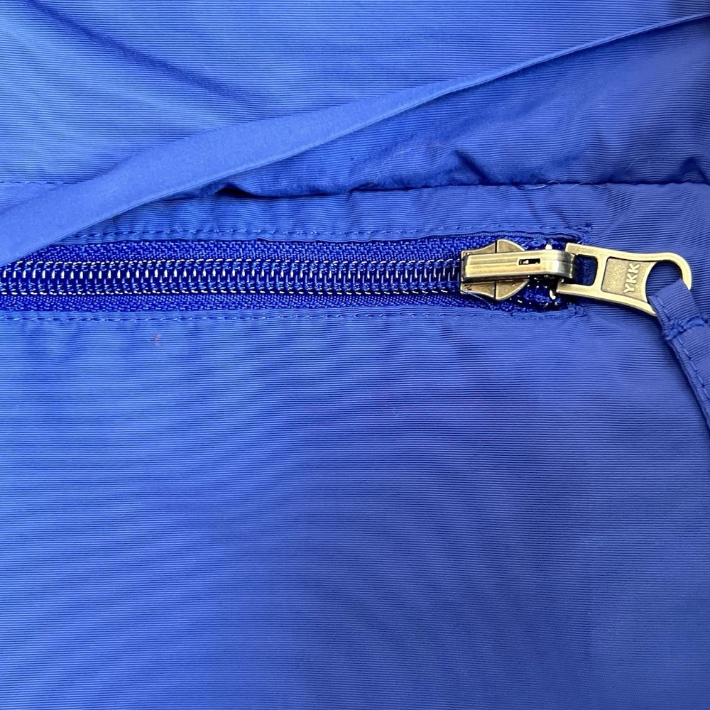 Lands' End Womens Small 6-8 Anorak Jacket Royal Blue Windbreaker Packable EUC - Picture 3 of 6